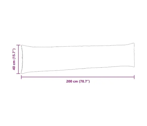 Dīvāna Spilveni 2 Pcs Brūna 200 X 40 Cm Korduroja Audums Vidaxl
