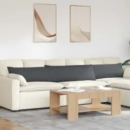Sofa Pagalvės 2 Pcs Tamsiai Pilka 200 X 40 Cm