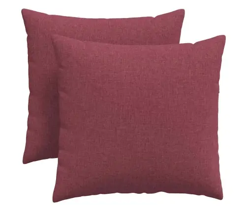 Dīvāna Spilveni Vīnsarkans Audums Vidaxl