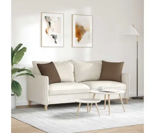 Dīvāna Spilveni Brūna Audums Vidaxl