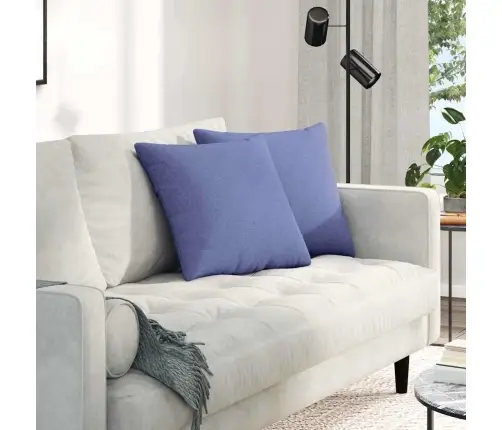 Diivanipadjad 2 Pcs Jeans Sinine 45 X 45 Cm Kangas