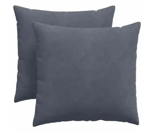 Dīvāna Spilveni 2 Pcs Tumši Pelēks 45 X 45 Cm Korduroja Audums Vidaxl