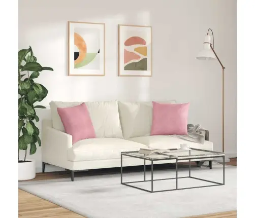 Diivanipadjad 2 Pcs Roosa 45 X 45 Cm Korter Kangas