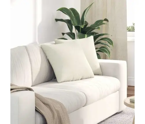 Diivanipadjad 2 Pcs Cream 45 X 45 Cm Korter Kangas