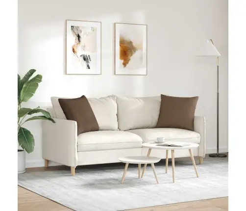 Dīvāna Spilveni Brūna Audums Vidaxl