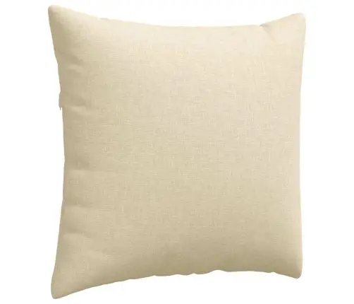 Sofa Pagalvės 2 Pcs Kreminė 50 X 50 Cm Audinys