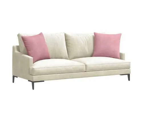 Sofa Pagalvės 2 Pcs Rožinė 50 X 50 Cm Kordūrinis Audinys