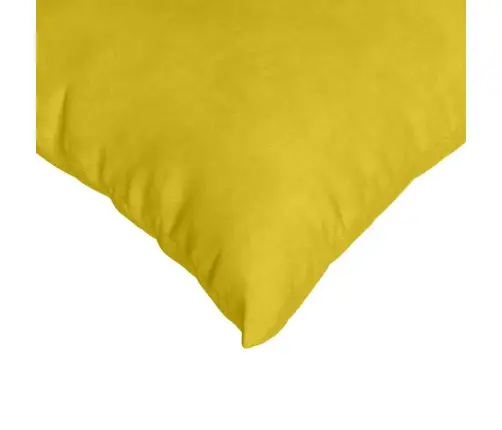 Sofa Pagalvės 2 Pcs Geltona 50 X 50 Cm Kordūrinis Audinys