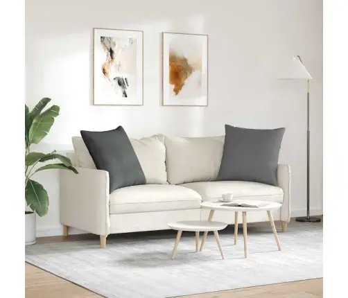 Dīvāna Spilveni Tumši Pelēka Audums Vidaxl