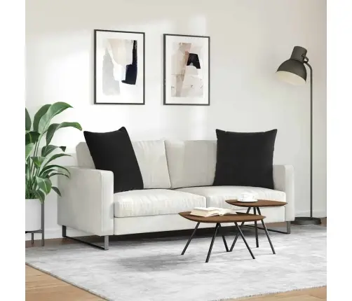 Diivanipadjad 2 Pcs Must 60 X 60 Cm Korter Kangas