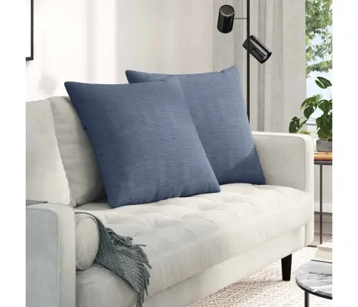 Diivanipadjad 2 Pcs Sinine 60 X 60 Cm Korter Kangas