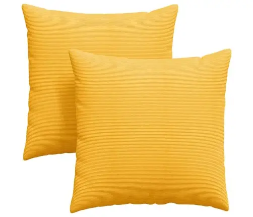 Diivanipadjad 2 Pcs Helekollane 60 X 60 Cm Korter Kangas