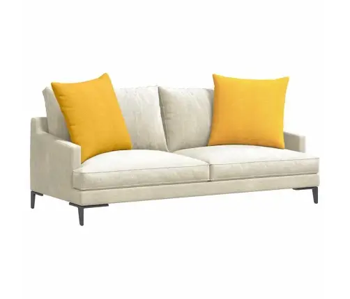 Diivanipadjad 2 Pcs Helekollane 60 X 60 Cm Korter Kangas