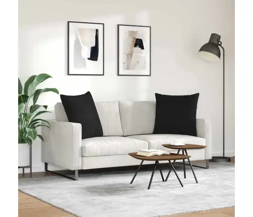 Dīvāna Spilveni Melna Audums Vidaxl