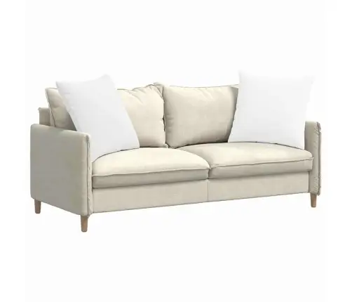 Sofa Pagalvės 2 Pcs Balta 80 X 80 Cm Audinys