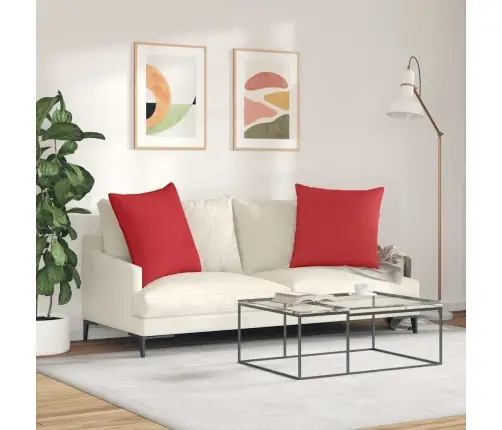 Dīvāna Spilveni Sarkana Audums Vidaxl