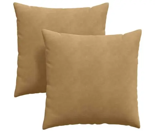 Dīvāna Spilveni 2 Pcs Brūna 80 X 80 Cm Korduroja Audums Vidaxl