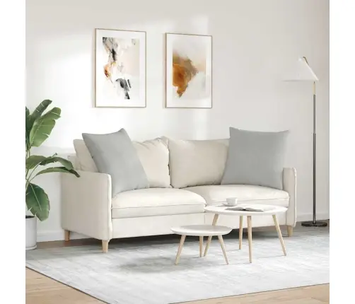 Dīvāna Spilveni Gaiši Pelēka Audums Vidaxl