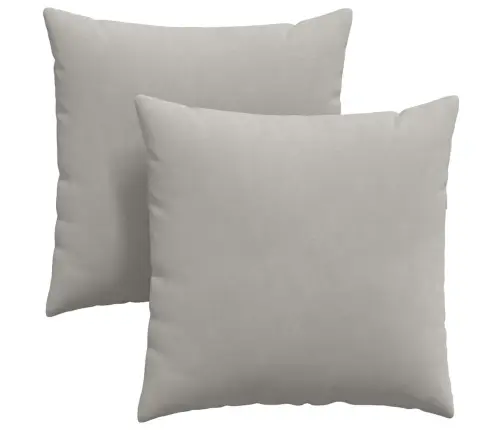 Dīvāna Spilveni Gaiši Pelēka Audums Vidaxl