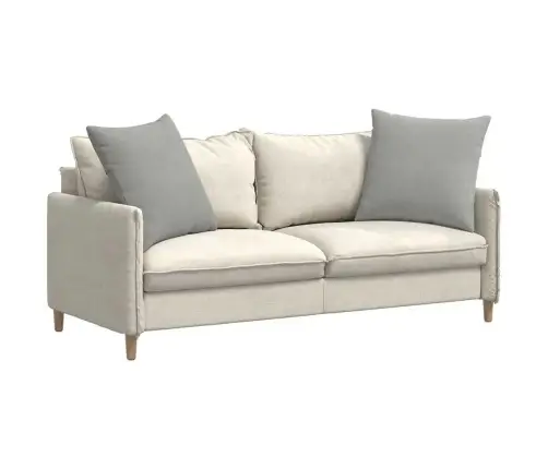 Dīvāna Spilveni Gaiši Pelēka Audums Vidaxl