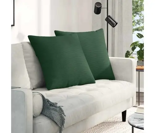Diivanipadjad 2 Pcs Tume Rohelise 80 X 80 Cm Korter Kangas