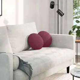 Istumispatjad 2 Pcs Veinpunane Ø30 X 13 Cm Kangas