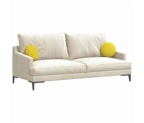 Istumispatjad 2 Pcs Helekollane Ø30 X 13 Cm Kangas