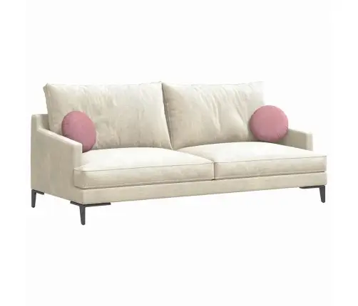 Sēdvietas Spilventiņi 2 Pcs Rozā Ø 40 X 13 Cm Samts Vidaxl