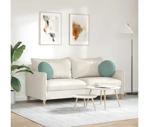 Istumispatjad 2 Pcs Mere Roheline Ø 40 X 13 Cm Samet