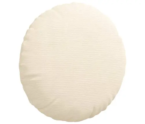 Sēdvietas Spilventiņi 2 Pcs Krēmkrāsa Ø 40 Cm Korduroja Audums Vidaxl