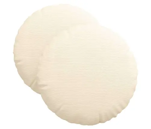 Sēdvietas Spilventiņi 2 Pcs Krēmkrāsa Ø 40 Cm Korduroja Audums Vidaxl