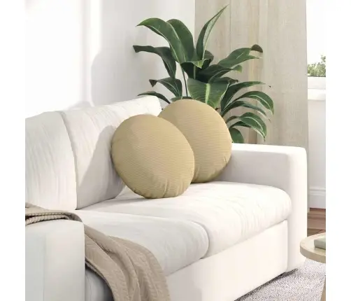 Istumispatjad 2 Pcs Hall Roheline Ø 40 Cm Korter Kangas