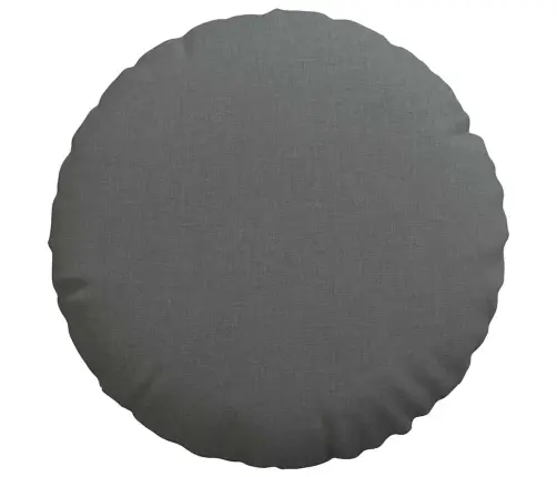 Sēdvietas Spilventiņi 2 Pcs Tumši Pelēks Ø50 X 19 Cm Audums Vidaxl