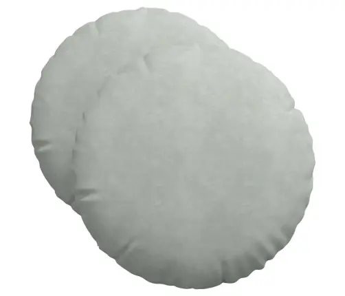 Sēdvietas Spilventiņi 2 Pcs Gaiši Pelēks Ø 40 X 13 Cm Samts Vidaxl