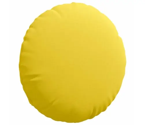 Istumispatjad 2 Pcs Helekollane Ø60 X 21 Cm Kangas