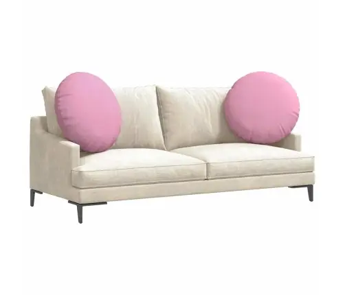 Sėdynių Pagalvėlės 2 Pcs Rožinė Ø60 X 21 Cm Audinys