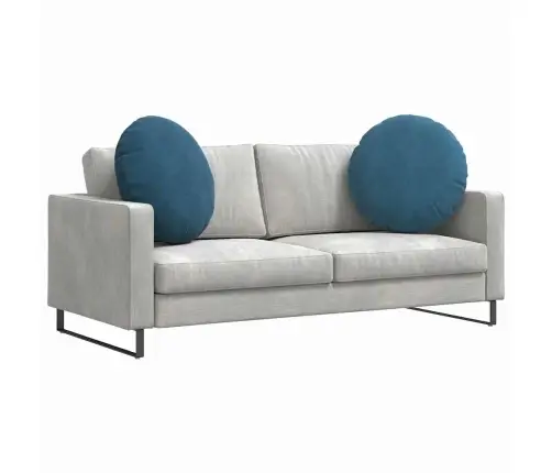 Istumispatjad 2 Pcs Sinine Ø 40 X 13 Cm Samet