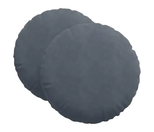 Istumispatjad 2 Pcs Tumehall Ø 40 X 13 Cm Samet