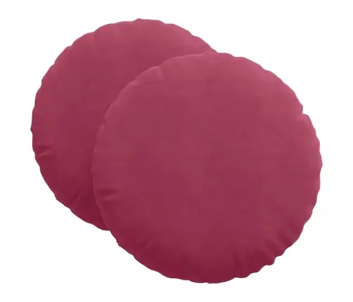 Istumispatjad 2 Pcs Veinpunane Ø 40 X 13 Cm Samet