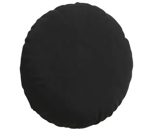 Sēdvietas Spilventiņi 2 Pcs Melna Ø 40 X 13 Cm Samts Vidaxl