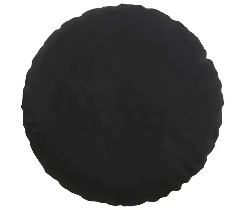 Sēdvietas Spilventiņi 2 Pcs Melna Ø 40 X 13 Cm Samts Vidaxl