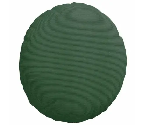 Sēdvietas Spilventiņi 2 Pcs Tumši Zaļš Ø 60 Cm Korduroja Audums Vidaxl