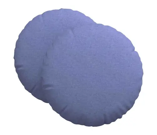 Istumispatjad 2 Pcs Jeans Sinine Ø80 X 29 Cm Kangas