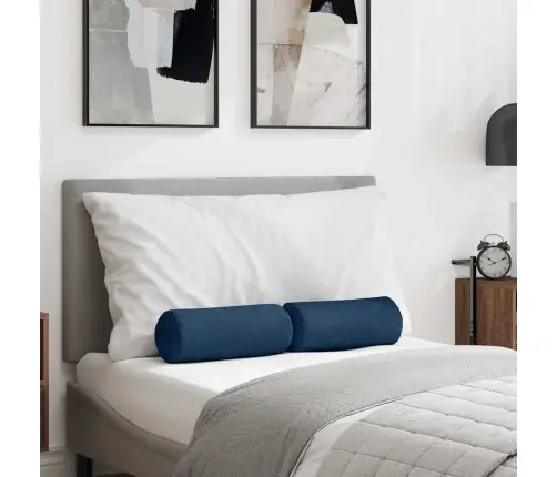 Padjad 2 Pcs Sinine Ø 15 X 40 Cm Kangas