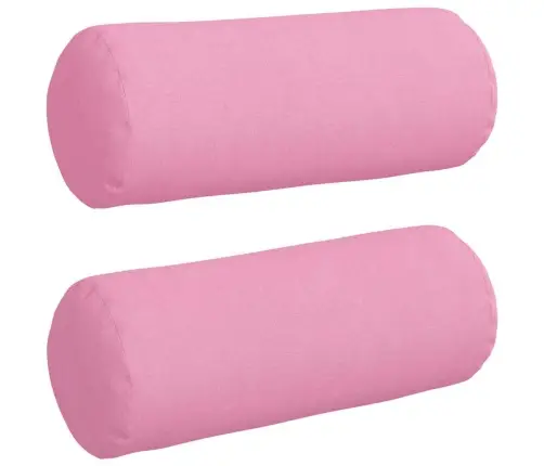 Spilveni 2 Pcs Rozā Ø 15 X 40 Cm Audums Vidaxl