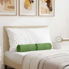 Spilveni 2 Pcs Gaiši Zaļa Ø 15 X 40 Cm Korduroja Audums Vidaxl