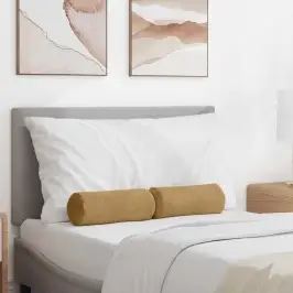 Spilveni 2 Pcs Brūna Ø 15 X 40 Cm Korduroja Audums Vidaxl