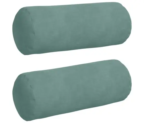Spilveni 2 Pcs Jūras Zaļa Ø 15 X 40 Cm Korduroja Audums Vidaxl