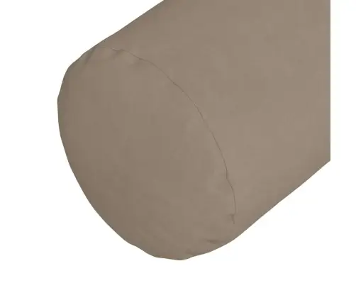 Spilveni 2 Pcs Pelēkbrūna Ø 15 X 40 Cm Mikrofibra Vidaxl