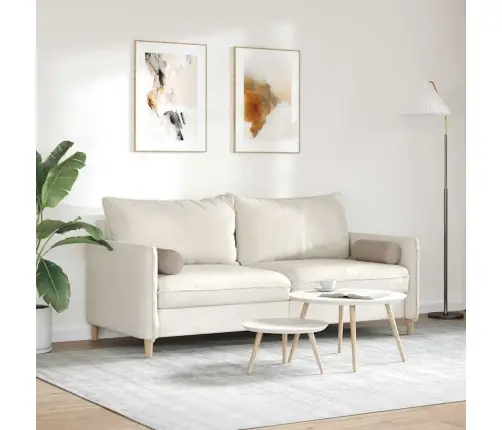 Spilveni 2 Pcs Pelēkbrūna Ø 15 X 40 Cm Mikrofibra Vidaxl